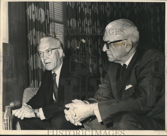 1965 Congressmen F Edward Hebert & L Mendel Rivers- Roosevelt Hotel-Historic Images