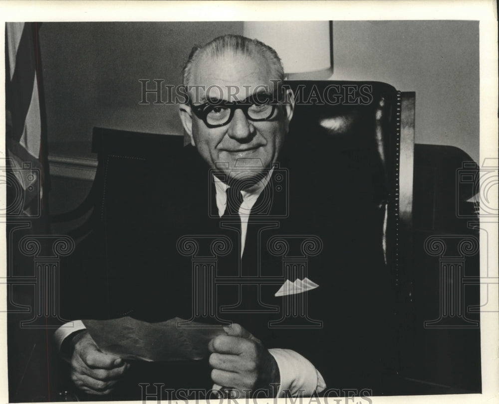 1968 Press Photo Representative F. Edward Hebert in his office - nob33991 - Historic Images