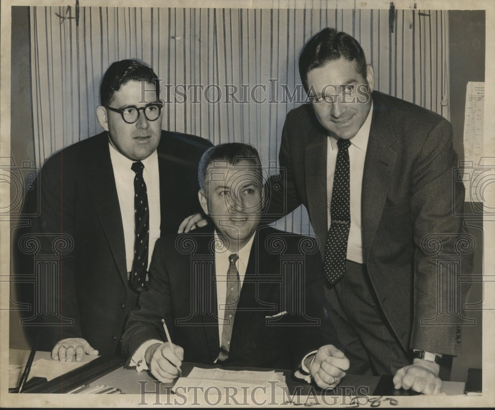 1957 Press Photo New Officers of the Dryades Street Merchant&#39;s Association-Historic Images