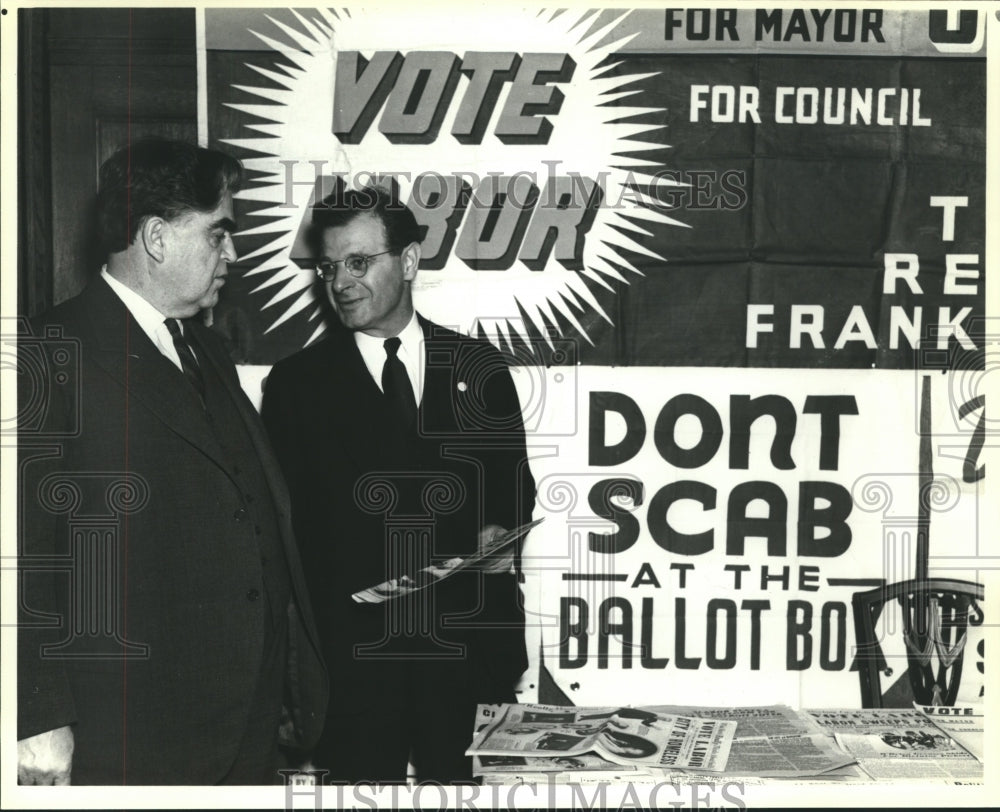 1992 Press Photo Labor leaders attend meeting of 32 unions, Atlantic City, 1937 - Historic Images