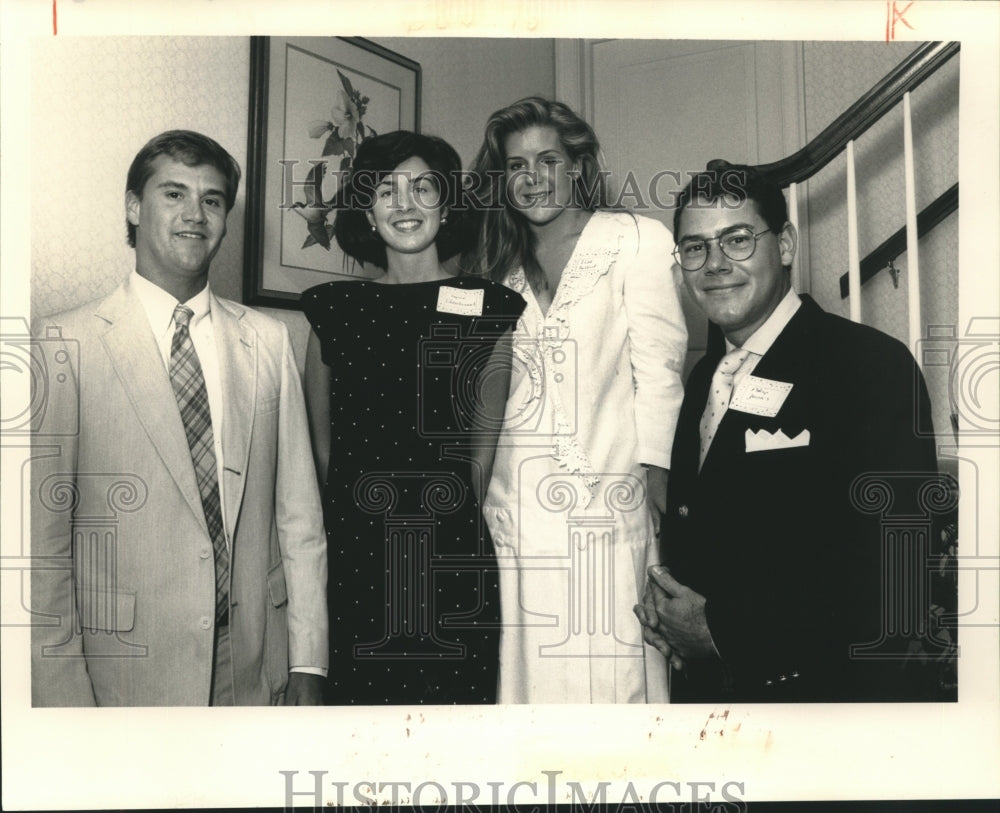 1991 Press Photo Socialites at Bachelors&#39; Club - Historic Images