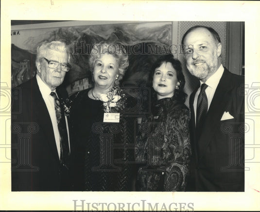 1992 Press Photo Judge Fred & Doris Heebe with Lucie Thornton & Frank Lamothe - Historic Images