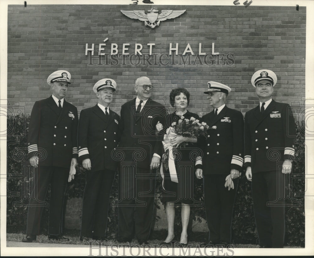 1966 Press Photo Congressman F. Edward Hebert honored at Naval Air Station - Historic Images