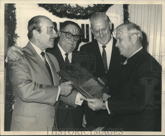 1968 Press Photo Schiro, Rutledge, Cassueno and Hein during Hein's testimonial - Historic Images