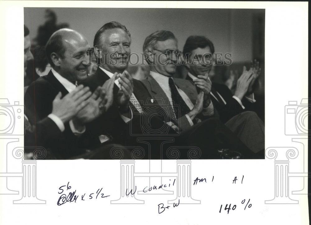 1993 Press Photo Developer Chris Hemmeter at New Orleans City Council- Casino - Historic Images