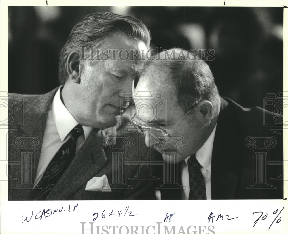 1993 Press Photo Christopher Hemmeter &amp; Tom Robinson at City Planning Commission - Historic Images