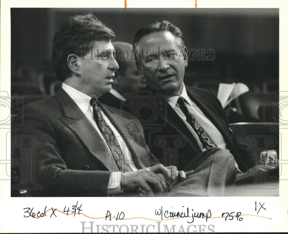 1993 Press Photo Casino developers Daniel Rabinowitz and Christopher Hemmeter - Historic Images