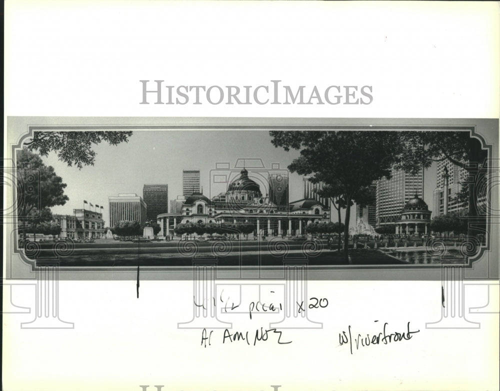 1992 Press Photo Christopher Hemmeter&#39;s Main Casino Building in New Orleans - Historic Images