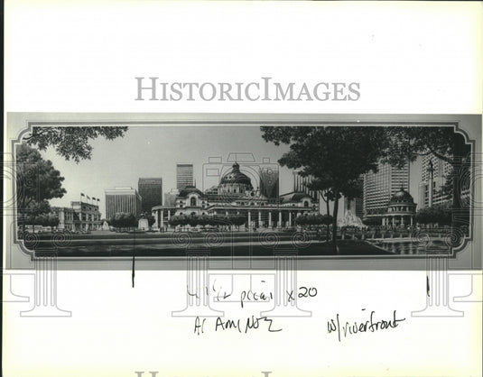 1992 Press Photo Christopher Hemmeter's Main Casino Building in New Orleans - Historic Images