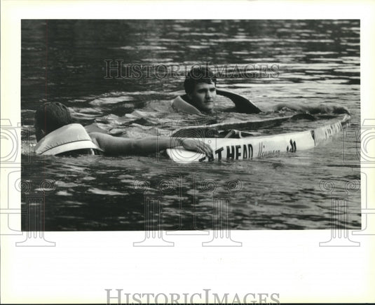 1994 Press Photo National Concrete Canoe Competition at City Park Lagoon - Historic Images