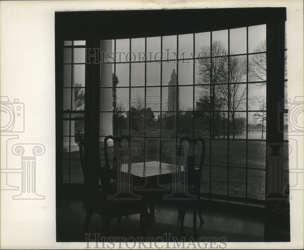 1963 Press Photo View from family living room in main floor of Capitol - Historic Images