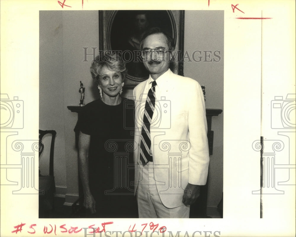 1991 Press Photo Stephanie Gray, Haywood Hillyer II at Order of Cincinnati Event - Historic Images