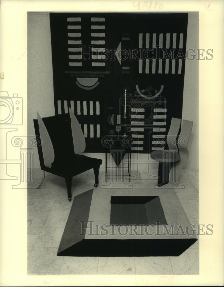 1987 Press Photo The cutting edge of furniture design. - Historic Images