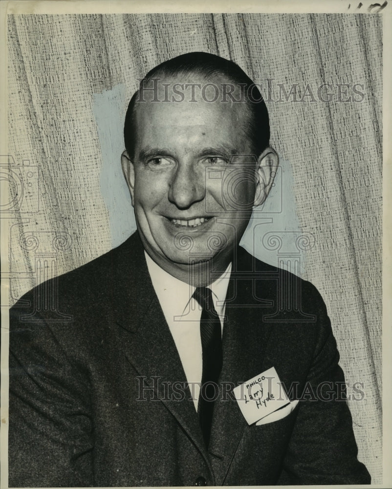 1962 Press Photo Larry H. Hyde, vice-president of Philco Corporation - nob34888 - Historic Images