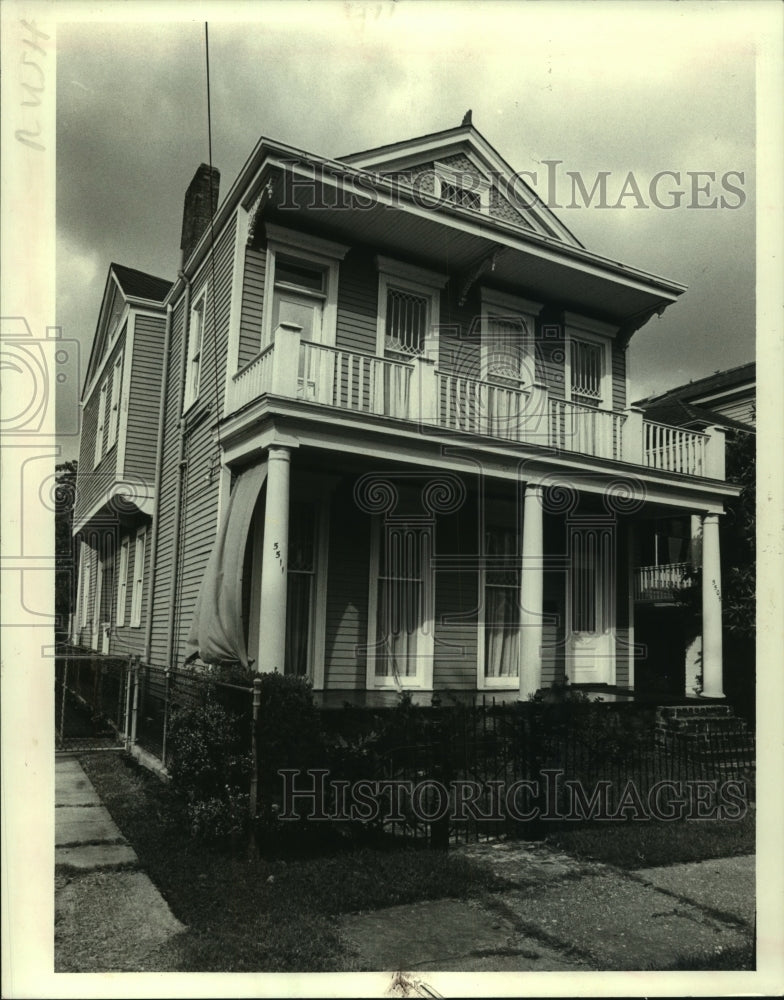 1984 Press Photo Property at Camp St. in New Orleans purchased by James Shuey - Historic Images