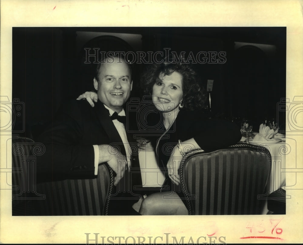 1992 Press Photo Joe and Mary Pat Holt attends Tennis Ball - Historic Images