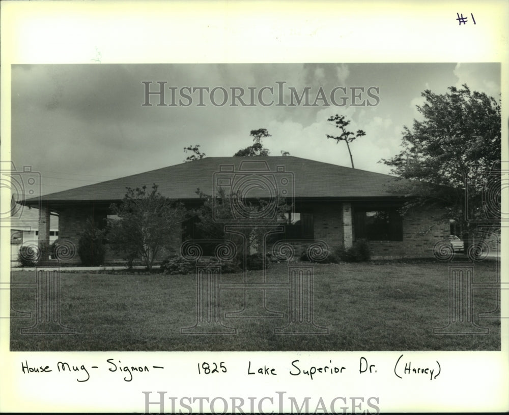 1989 Press Photo New Orleans Housing at 1825 Lake Superior Drive in Harvey - Historic Images