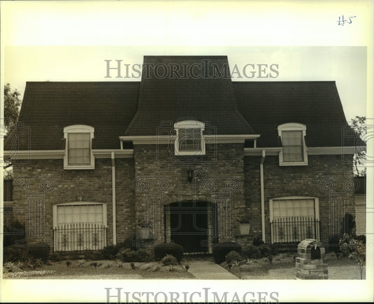 1989 Press Photo New Orleans Housing at