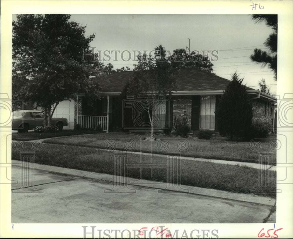 1989 Press Photo House at No. 28 Normandy Dr. Kenner, Louisiana - nob35291 - Historic Images