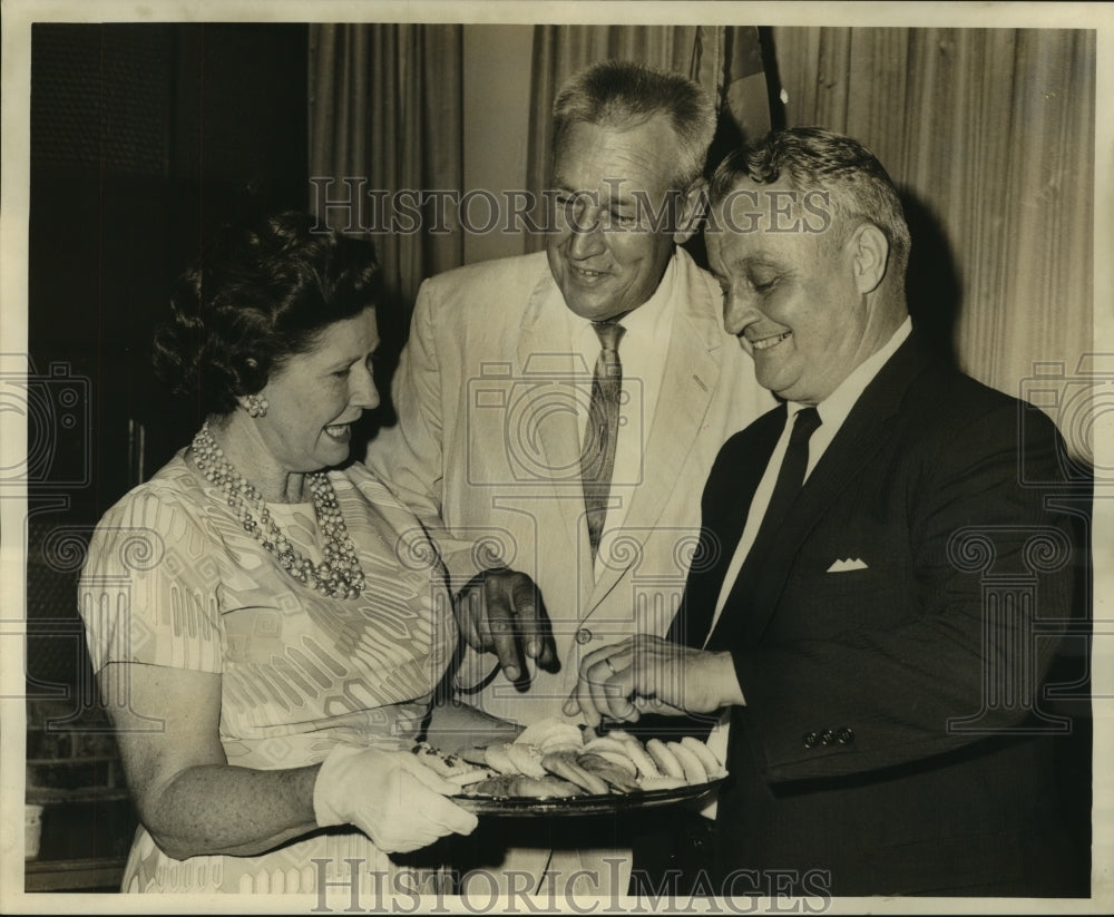 1966 William A. Wiemers honors Reverend Holo Honold and his wife-Historic Images