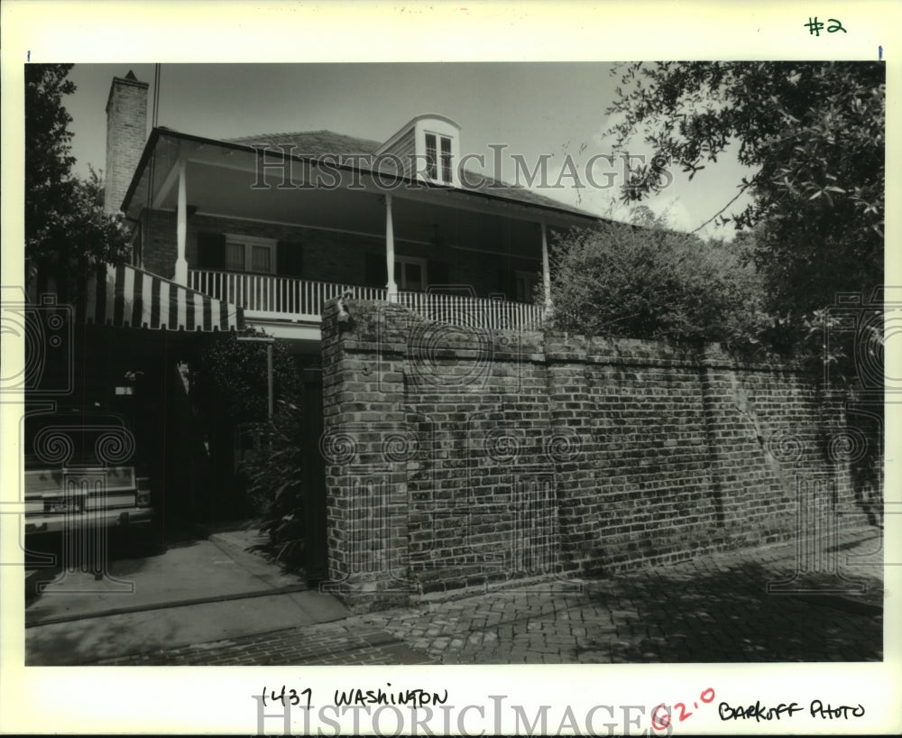 1989 Press Photo House on 1437 Washington Street - Historic Images