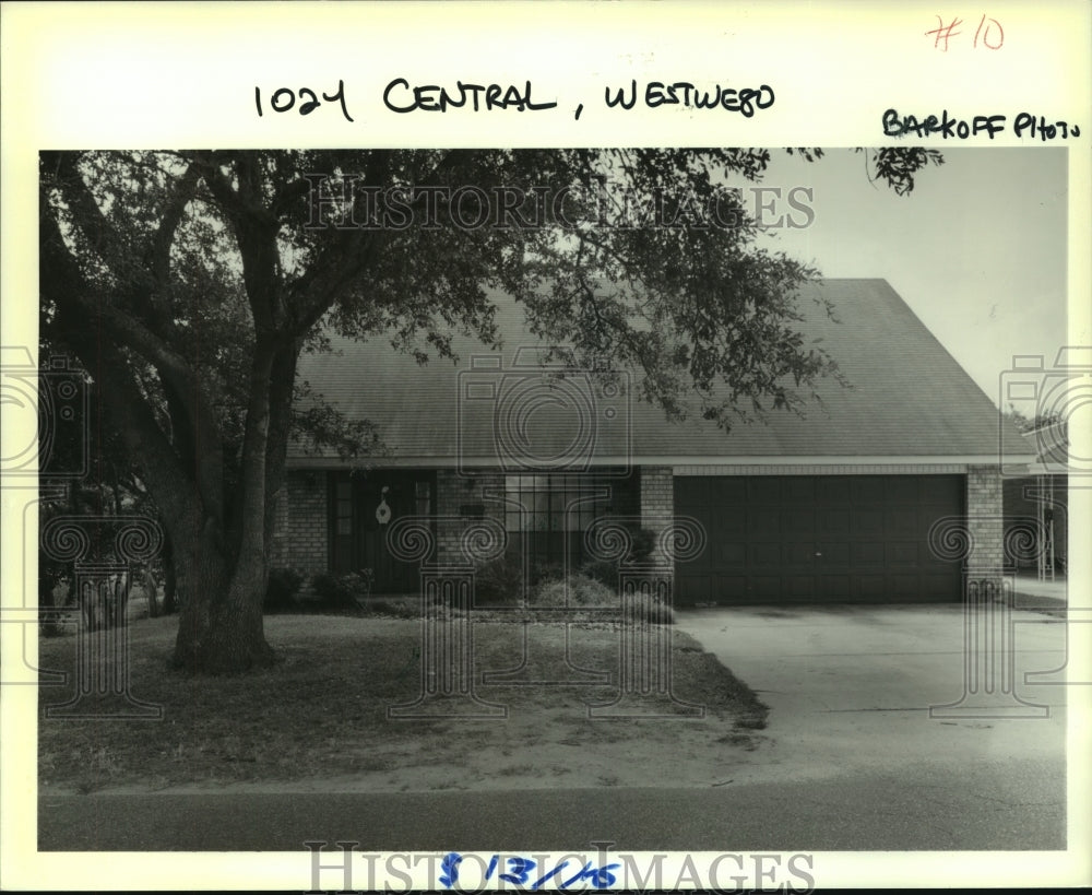 1989 Press Photo House on 1024 Central, Westwego - Historic Images