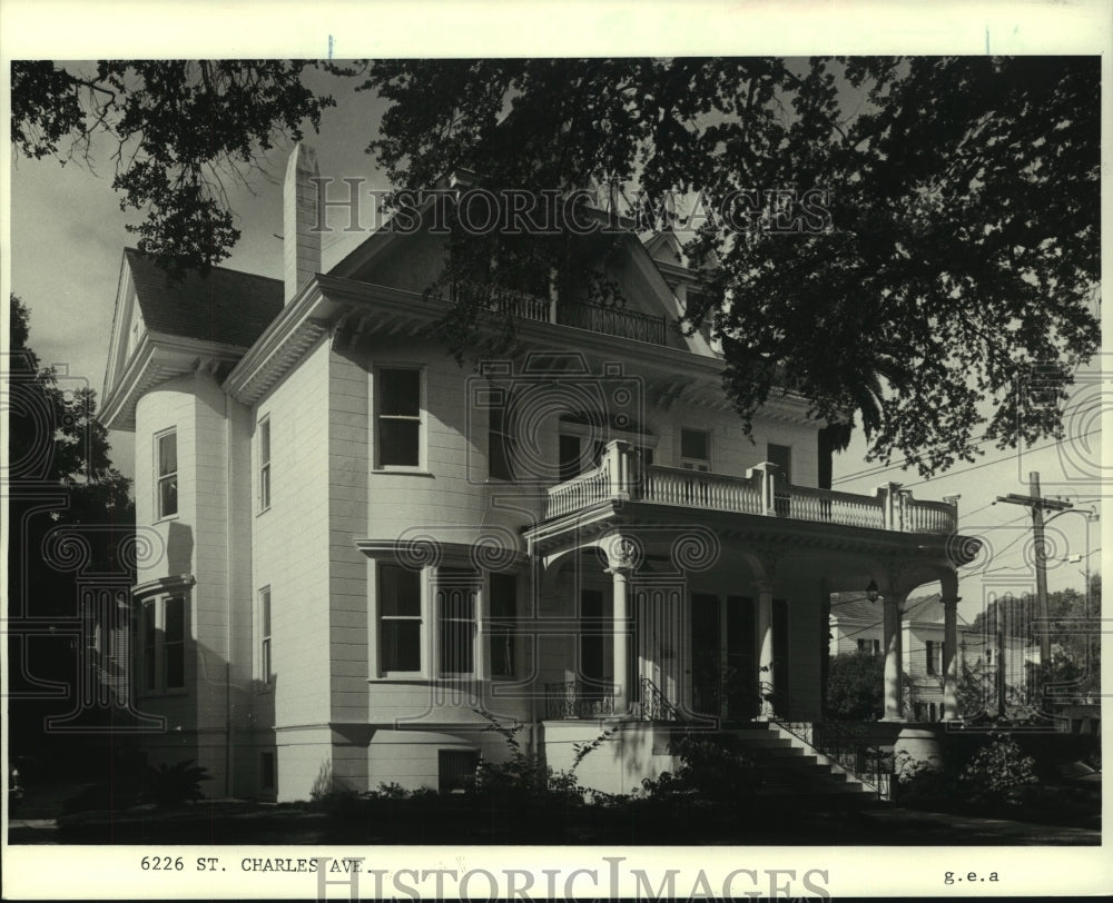 1986 Press Photo House at 6226 St. Charles Avenue, New Orleans. - nob35607 - Historic Images