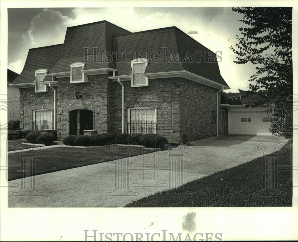 1986 Press Photo House at 97 Chateau Latour Drive, Kenner, Louisiana. - Historic Images