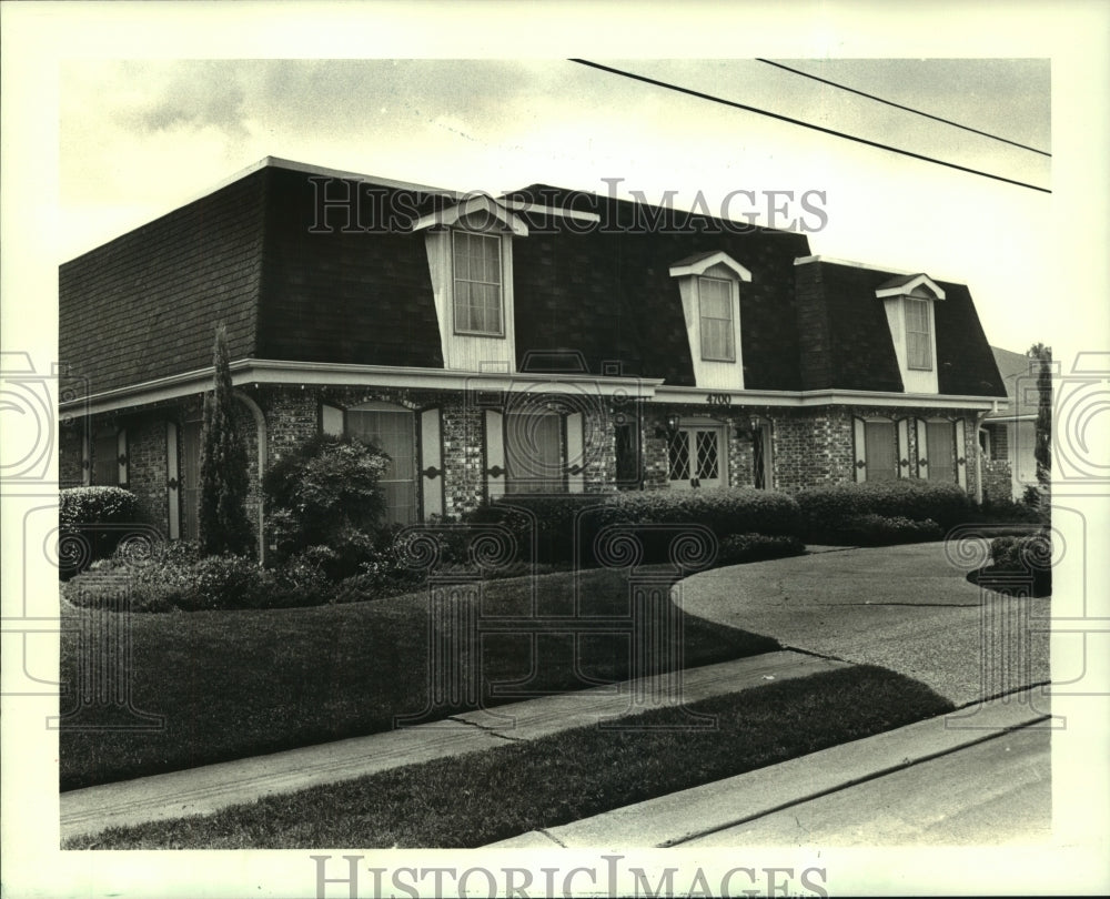 1986 Press Photo Sold property at 4700 Transcontinental, Metairie, Louisiana. - Historic Images