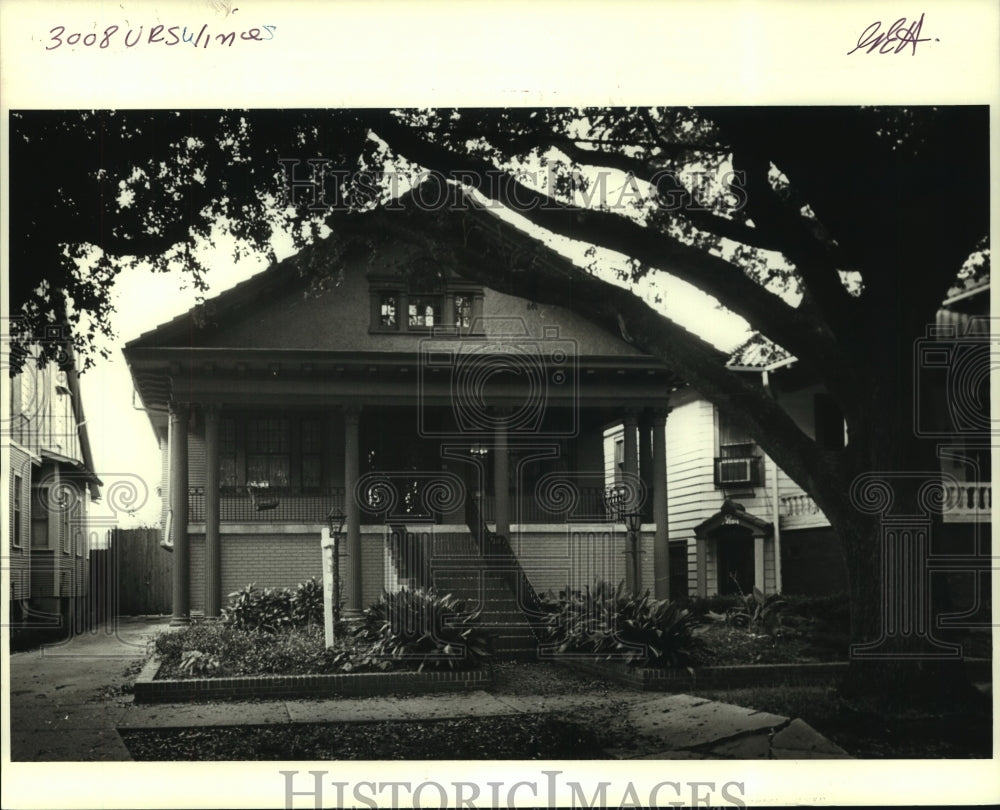 1986 Press Photo Home at 3008 Ursulines Avenue, New Orleans, Louisiana - Historic Images