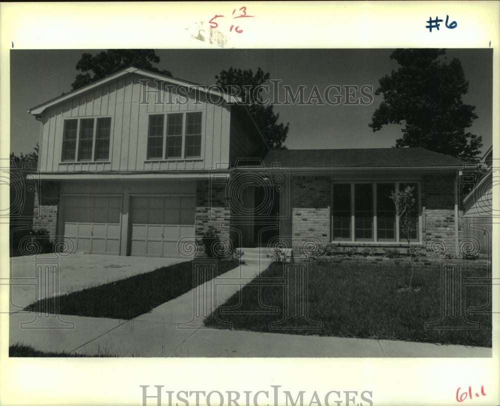 1989 Press Photo Exterior of the house at 2236 Woodmere Boulevard in Harvey - Historic Images