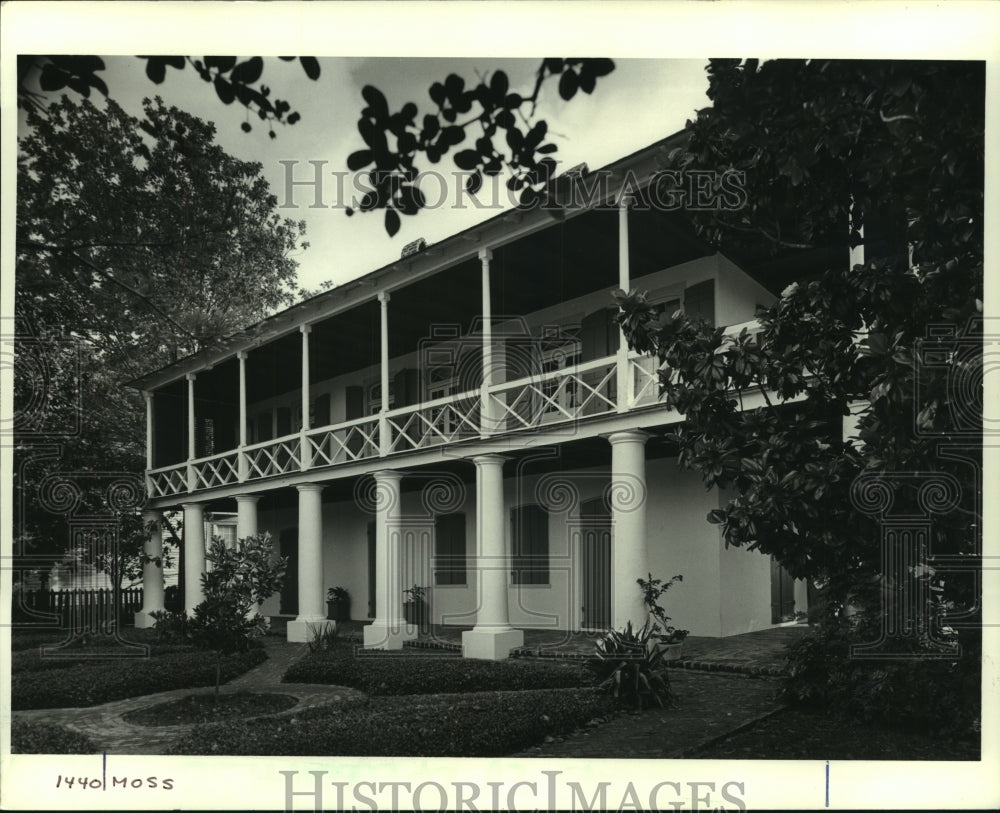 1986 Press Photo Home on 1440 Moss Street- Louisiana Landmarks Society tour - Historic Images