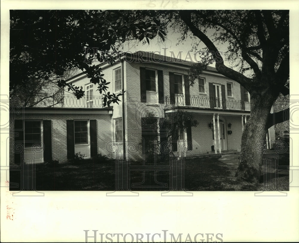 1986 Press Photo Property on 1167 Robert E. Lee Boulevard, New Orleans- Sold - Historic Images