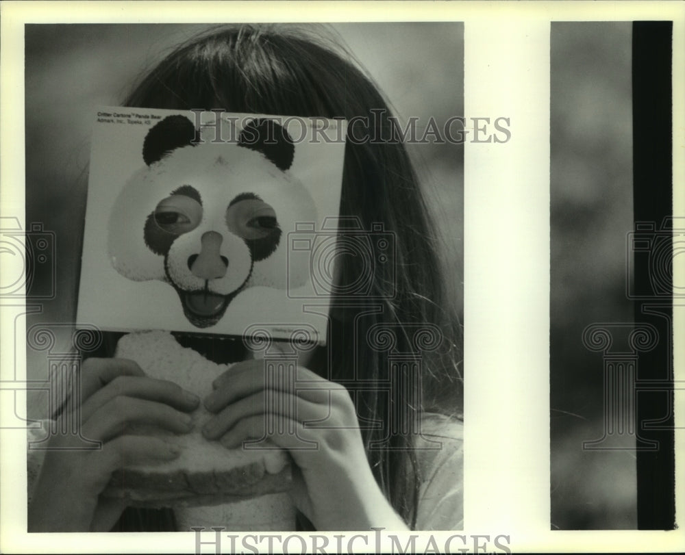 1989 Press Photo Stephanie Zimmer, student at Honey Island Elementary School - Historic Images