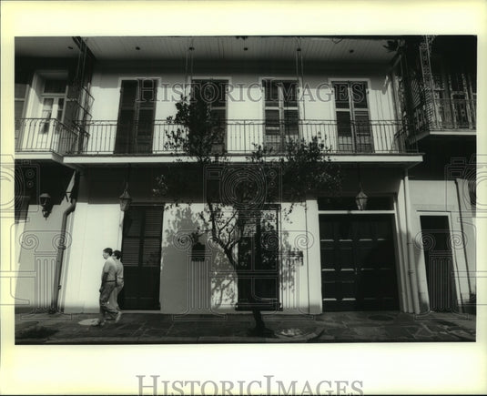1989 Press Photo Exterior of Freda Lupin's home at 1021 Chartres - Historic Images