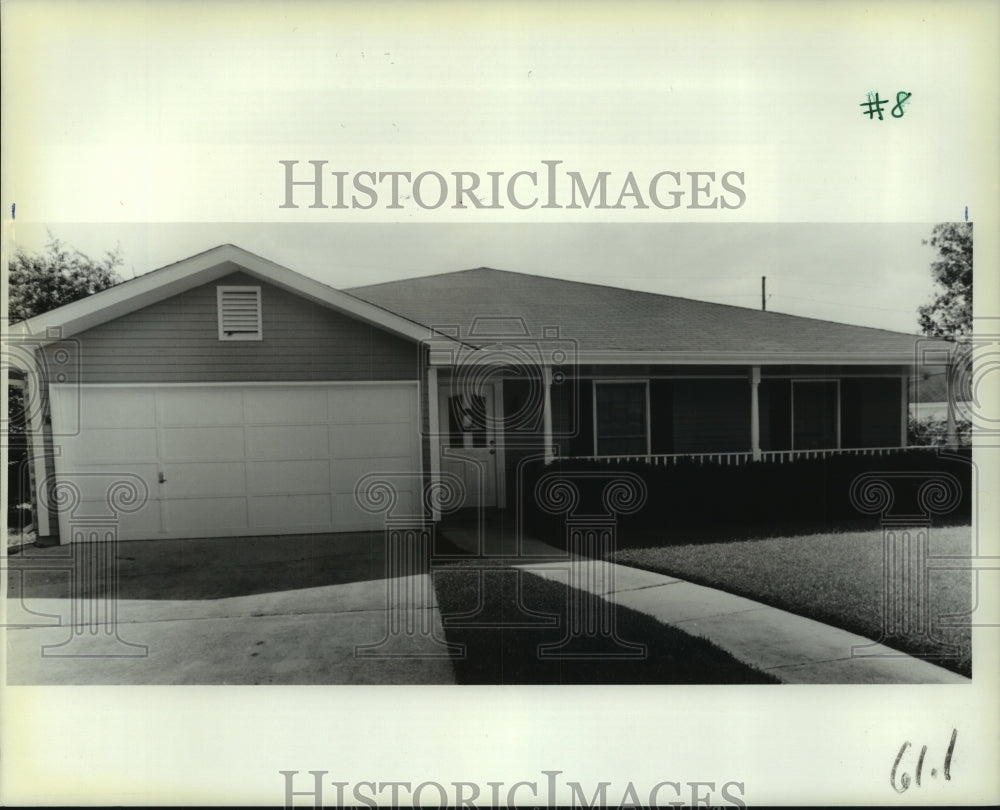 1989 Press Photo House on #2 Teton, Kenner - Historic Images