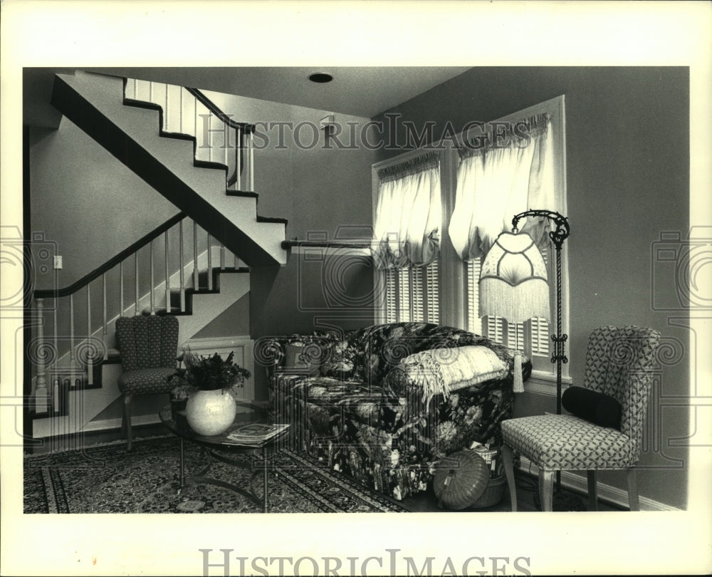 1986 Press Photo The sitting room was once a tiny third bedroom - Historic Images