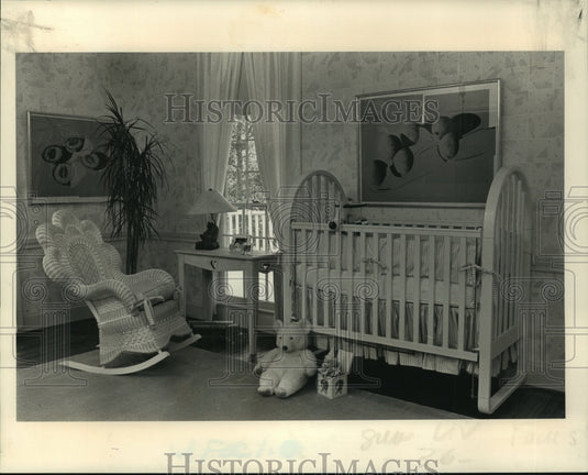 1988 Press Photo "Kid-like" theme nursery with a warm and homey feel - Historic Images