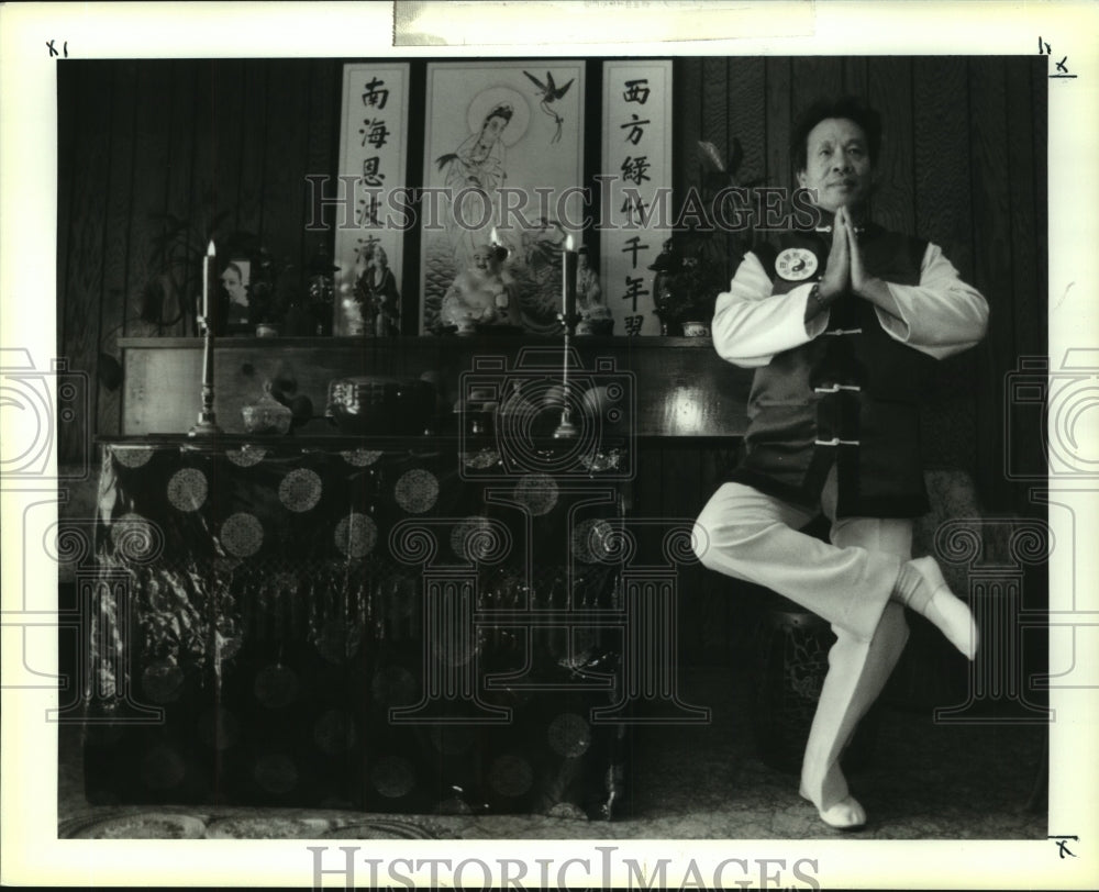 1992 Press Photo Tai Peter Hom, teacher of Toa, ancient Chinese philosophy - Historic Images