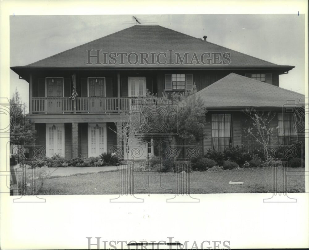 1989 Press Photo View of property located at 4137 Montrachet Drive, Kenner - Historic Images