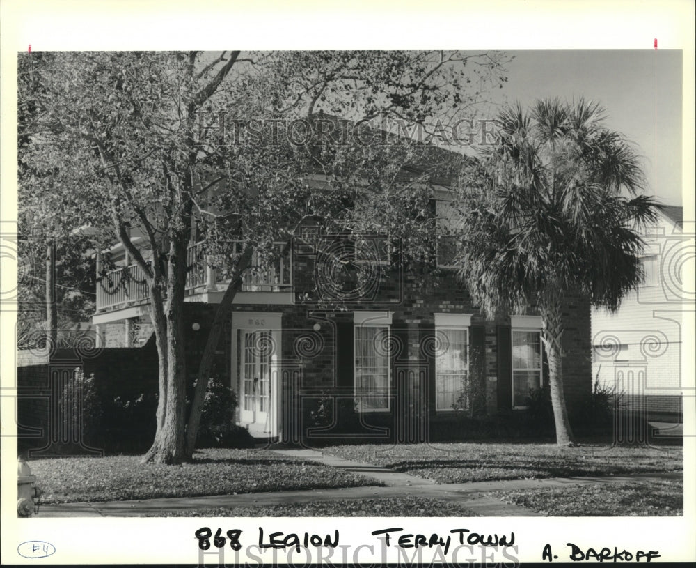 1989 Press Photo View of property located at 868 Legion in Terry Town - Historic Images