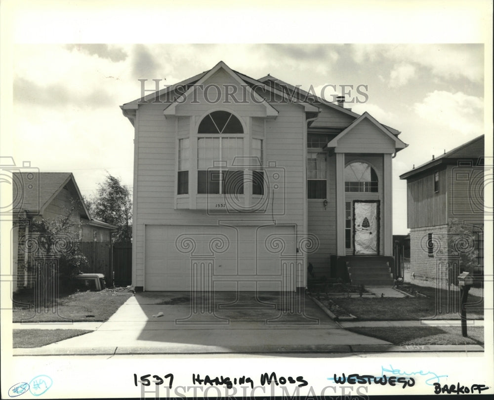 1989 Press Photo View of property located at 1537 Hanging Moss in Westwego - Historic Images