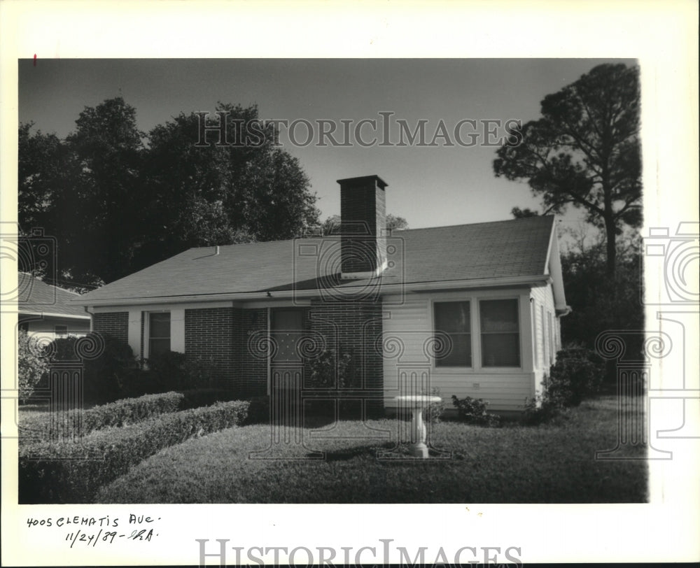 1989 Small home at 4005 Clematis Avenue, New Orleans. - Historic Images