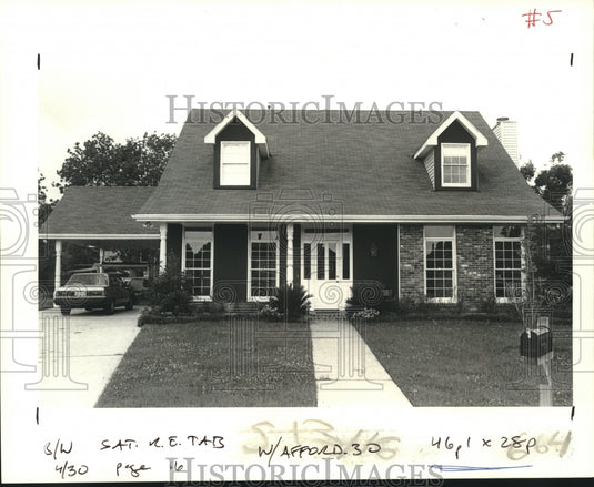 1989 Press Photo A beautiful home in River Ridge,