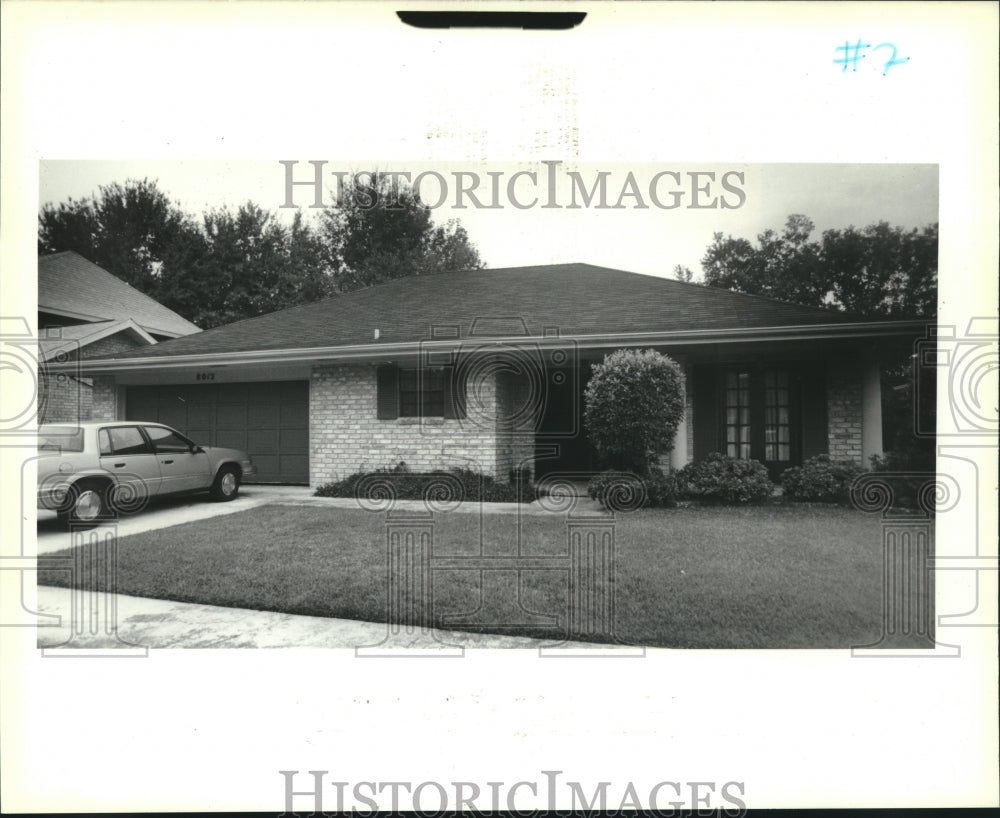 1990 Press Photo Facade of the house in 8012 Dr. Harahan - Historic Images