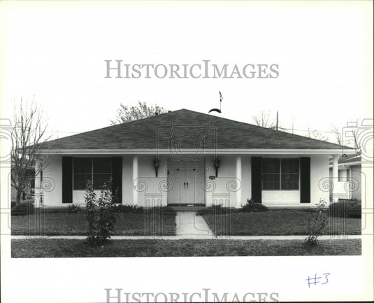 1991 Press Photo Real Estate House Mug Shot - 3801 Ridgeway Drive, Metairie - Historic Images