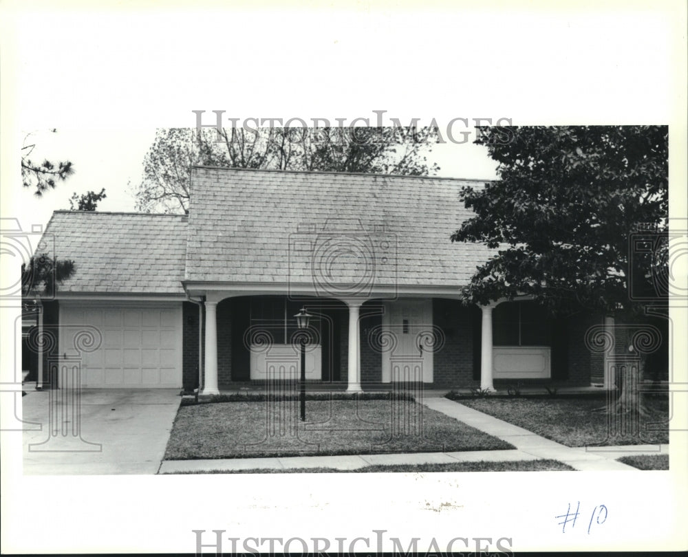 1991 Press Photo Real Estate House Mug Shot - 1112 Beverly Garden Drive, Metairi - Historic Images