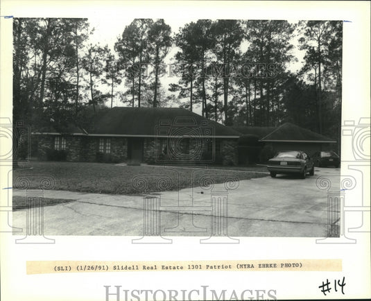 1991 Press Photo Slidell Real Estate 1301 Patriot - Historic Images