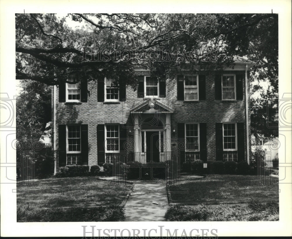 1990 Press Photo House Mugs - #75 Audubon Boulevard - Uptown New Orleans - Historic Images