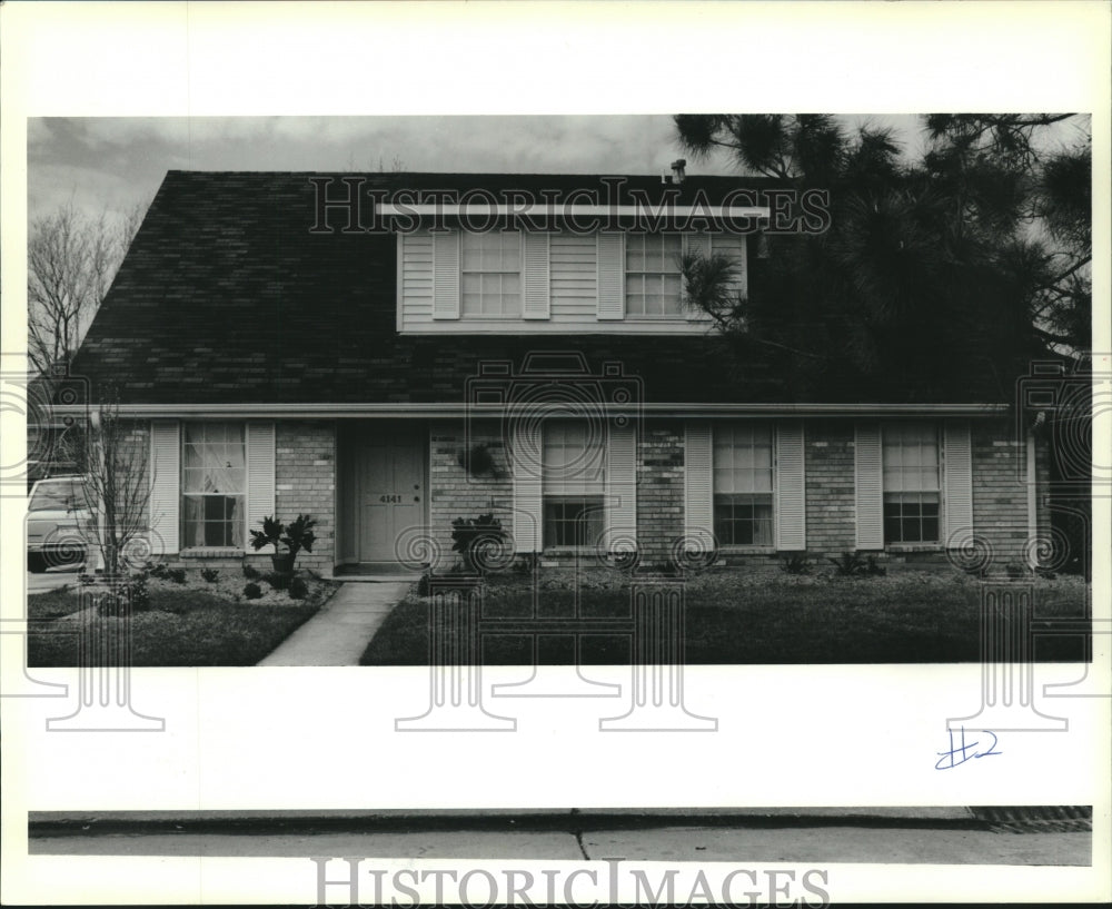 1991 Press Photo Housing - Real estate property at 4141 Cognac in Kenner - Historic Images